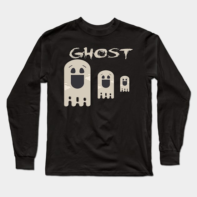 ghost t-shirt Long Sleeve T-Shirt by Silemhaf